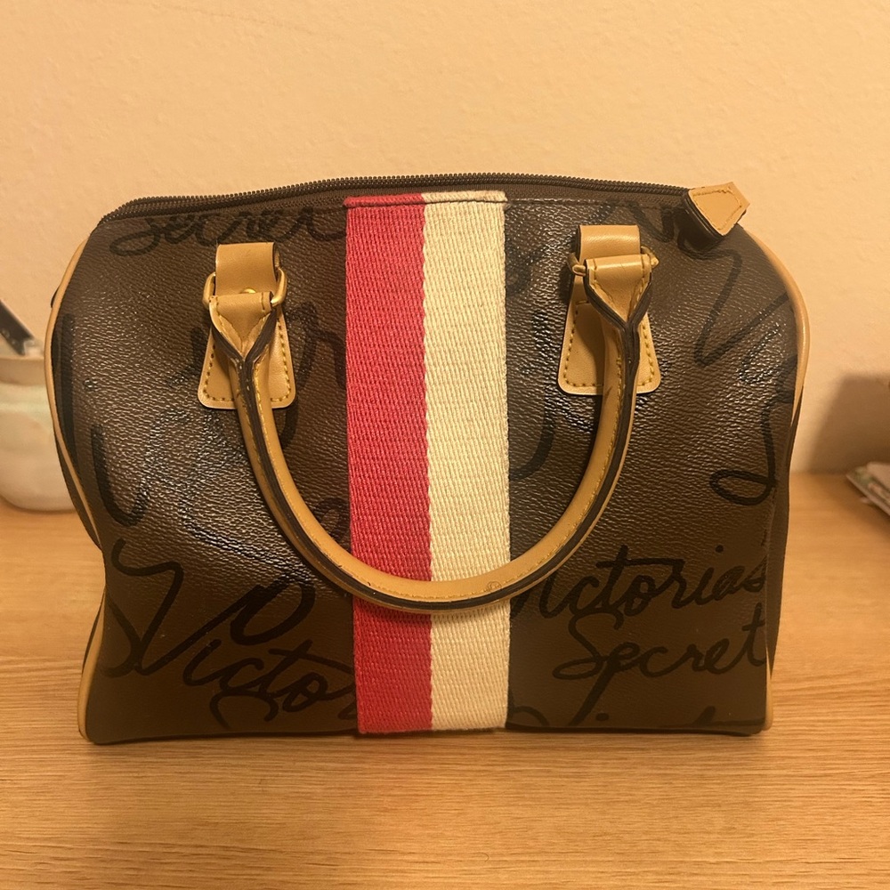 Y2K Monogram Mini Satchel - Striped Doctor Bag